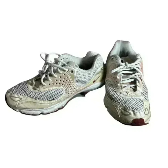 Nike Shox Women’s Size 9 Maroon Peach Beige Running Shoes - Picture 1 of 10